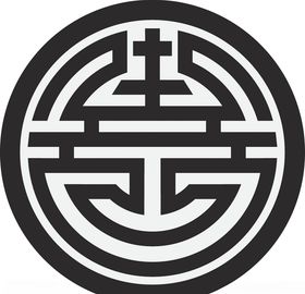 镂空花图案纹古典边隔断