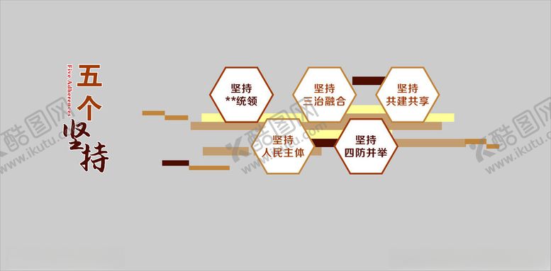 编号：60928802051345328337【酷图网】源文件下载-五个坚持