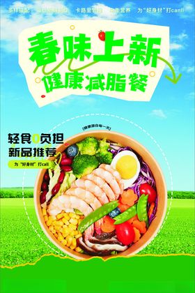 减脂餐海报