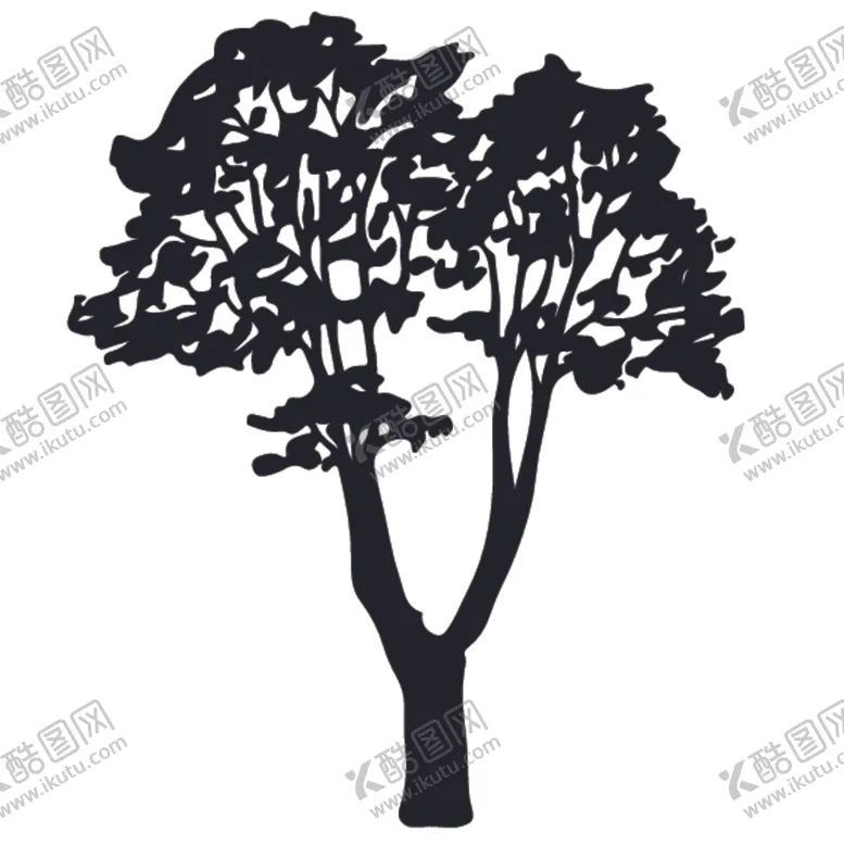 编号：81032007131510271775【酷图网】源文件下载-植物树木剪影