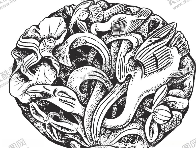 编号：59463509270732242107【酷图网】源文件下载-镂空花图案