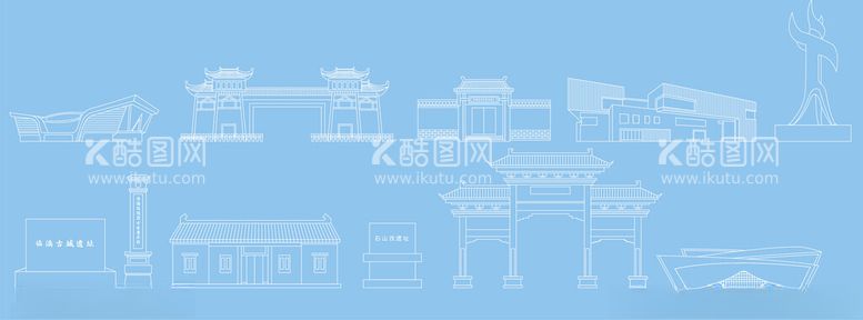 编号：85338102041645205959【酷图网】源文件下载-濉溪建筑插画