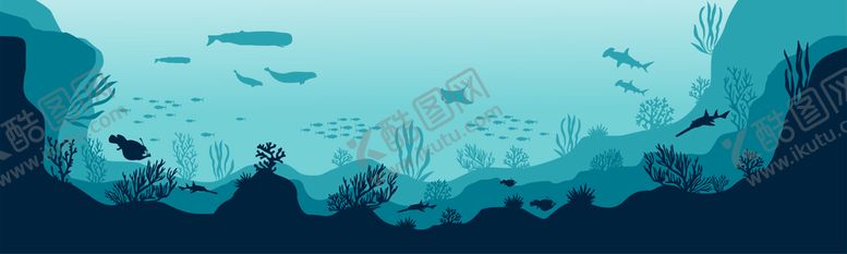 编号：24320001290925559793【酷图网】源文件下载-卡通海底世界背景
