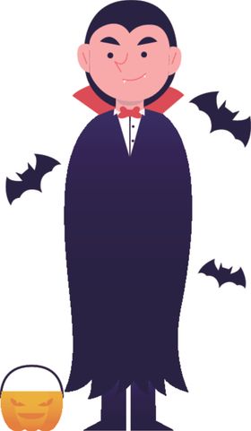 万圣节扮演换装装鬼怪卡通人物