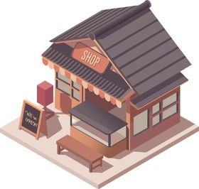 3D街边小店