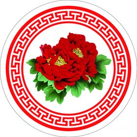 牡丹花鼓面