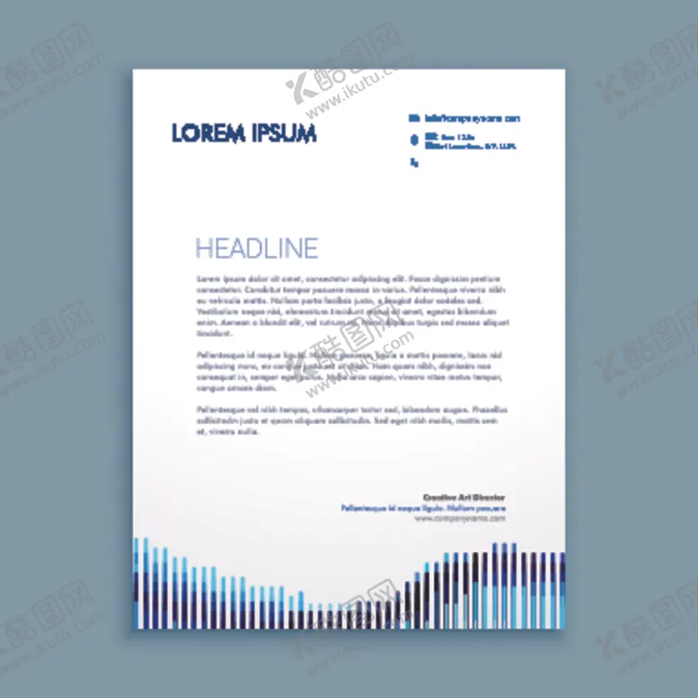 编号：56105109240827543444【酷图网】源文件下载-制度牌商务信纸宣传单