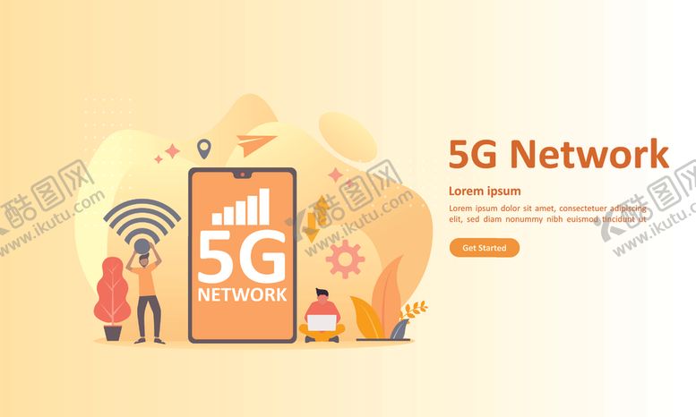 编号：77381710110402429693【酷图网】源文件下载-5G网络