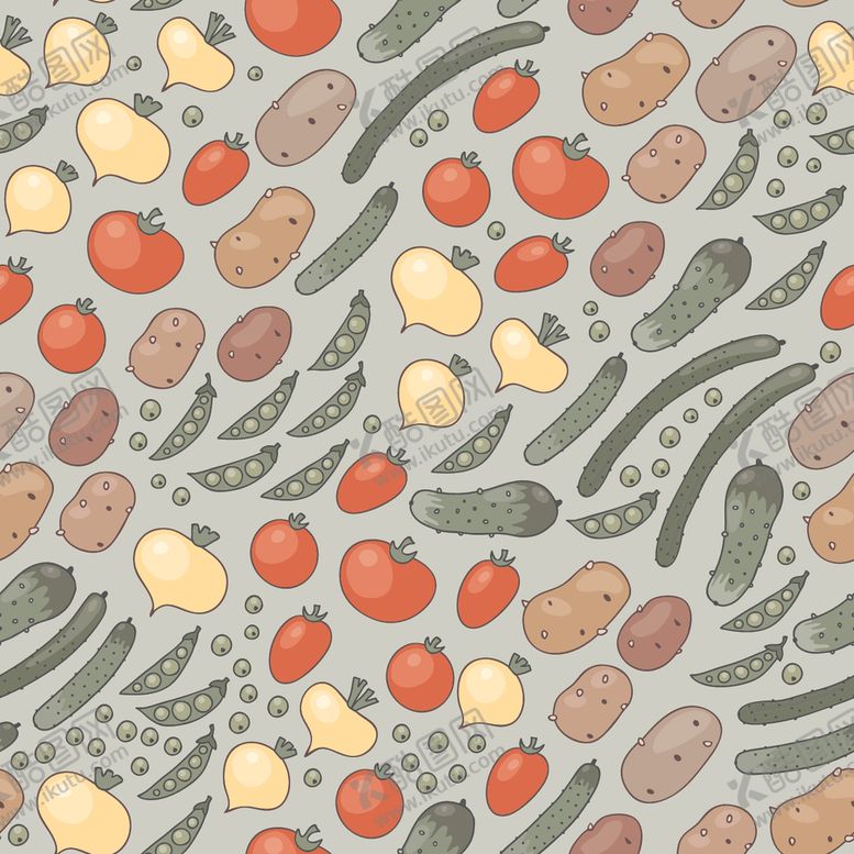 编号：15168009160037364589【酷图网】源文件下载-动植物无缝花纹