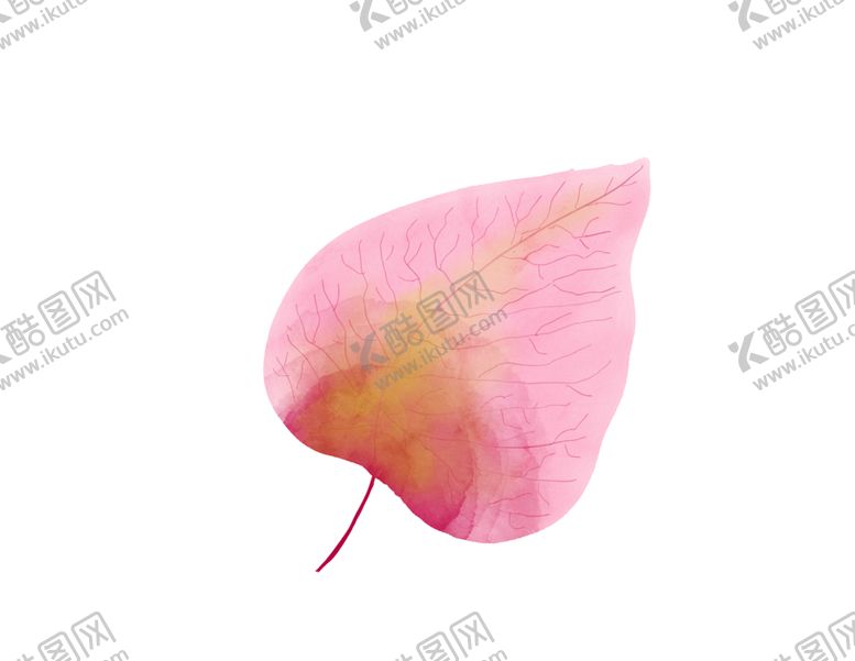 编号：46521810311134021446【酷图网】源文件下载-粉色叶子