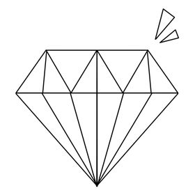 手绘钻石宝石水晶珠宝免扣素材