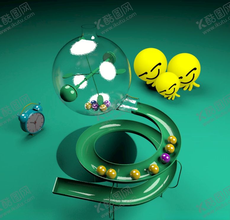 编号：78384804271252206405【酷图网】源文件下载-C4D摇号器动力学