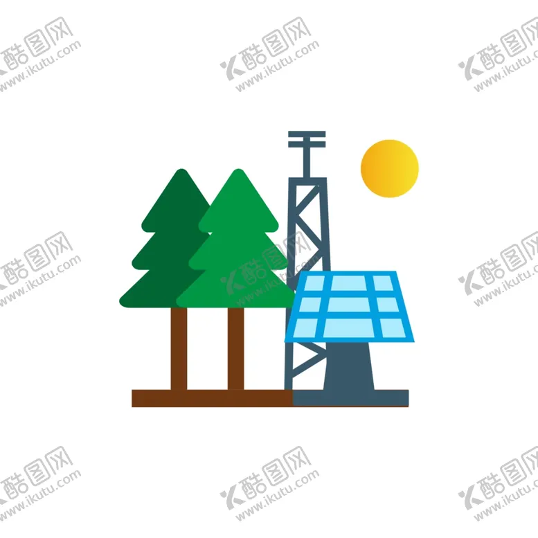 编号：59902204250022092250【酷图网】源文件下载-卡通太阳能装饰插画
