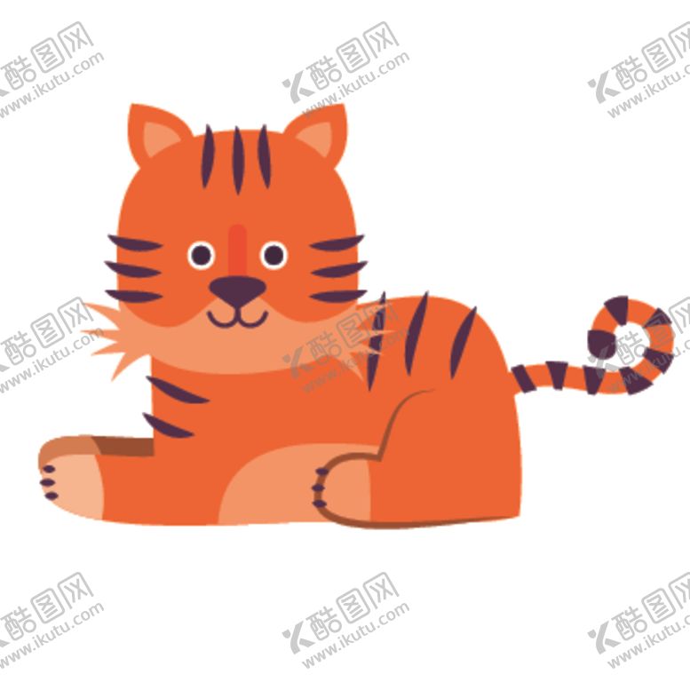 编号：71745910121536584953【酷图网】源文件下载-创意老虎插画图案