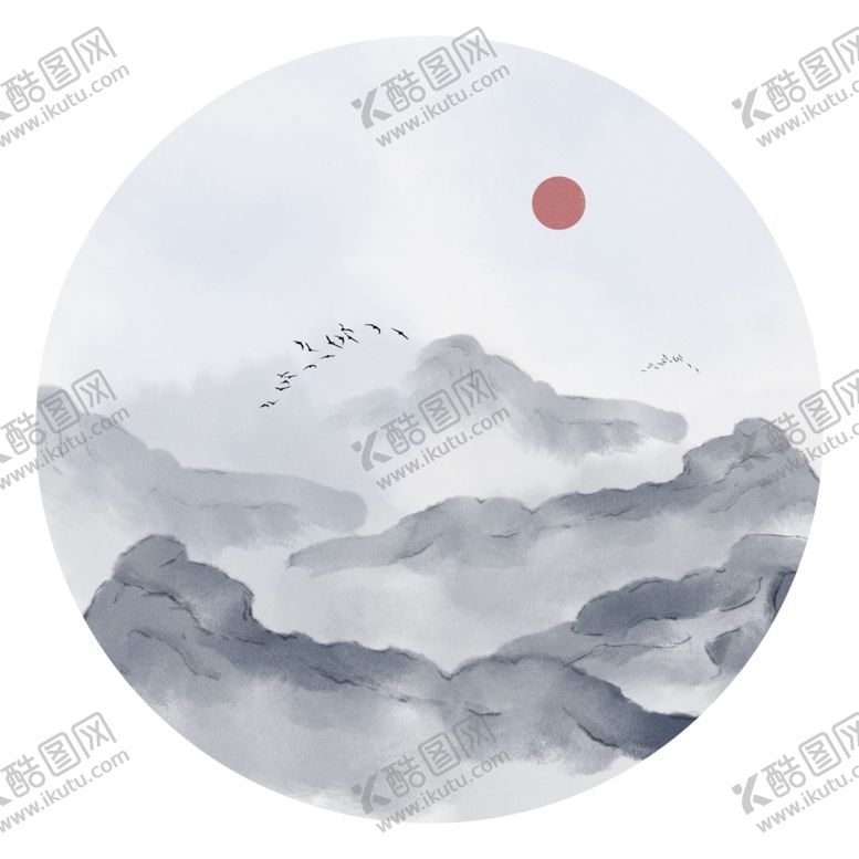 编号：75089210291502451904【酷图网】源文件下载-水墨素材毛笔画素材墨迹素材