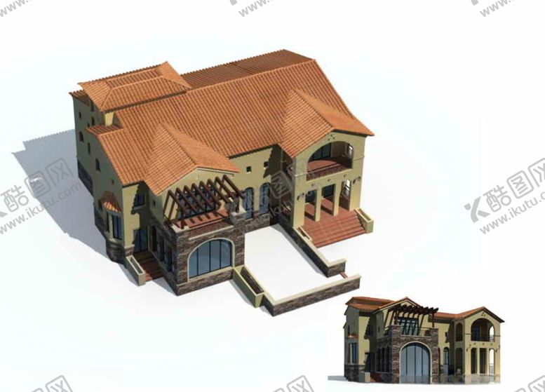 编号：60931610112000461550【酷图网】源文件下载-别墅