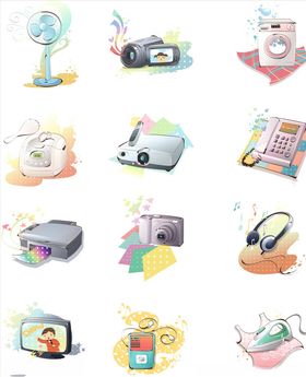 矢量家用电器