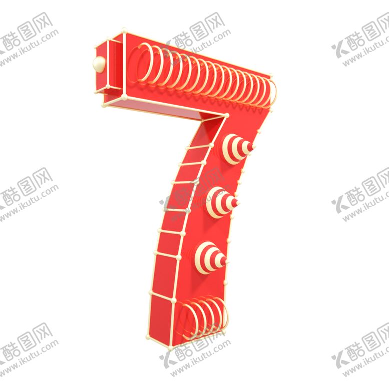 编号：12434404271519462767【酷图网】源文件下载-立体数字