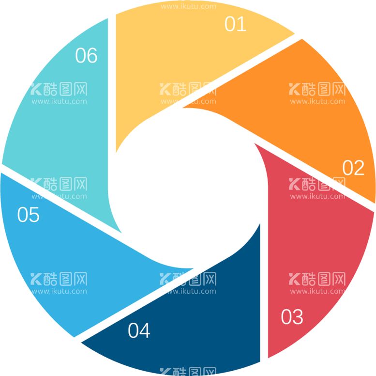 编号：48359609252356019462【酷图网】源文件下载-六种六项色块分类图