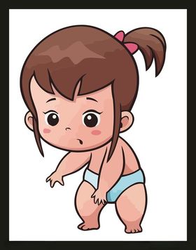 手绘卡通儿童宝宝插画宝宝插画