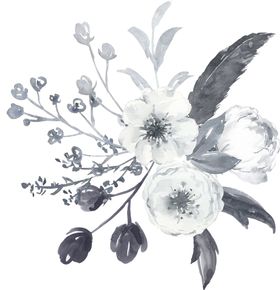 水彩花朵装饰图案
