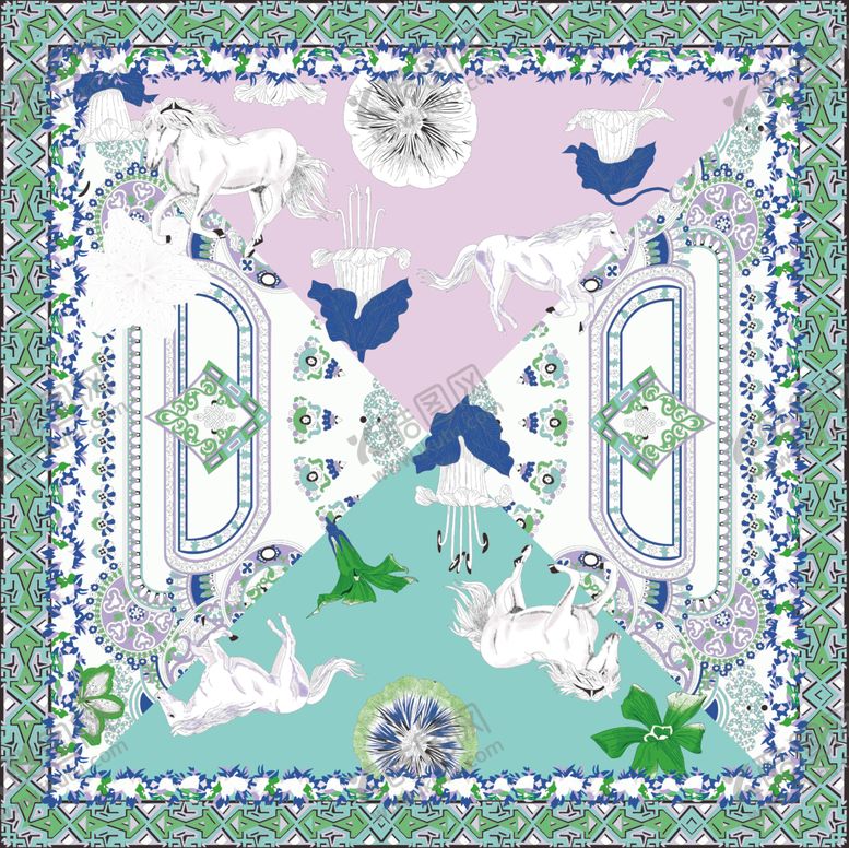 编号：78638809240011112687【酷图网】源文件下载-大牌马方巾