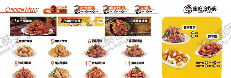 编号：37703110242323316531【酷图网】源文件下载-蜜哆哆炸鸡灯箱