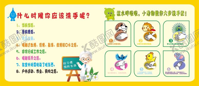 编号：26363301260310127836【酷图网】源文件下载-正确洗手法