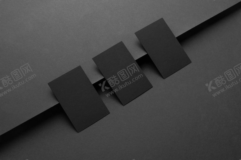 黑色商务VI样机高端LOGO质感