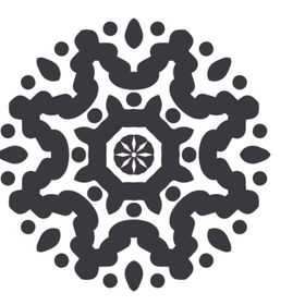 黑白简约花纹图案设计