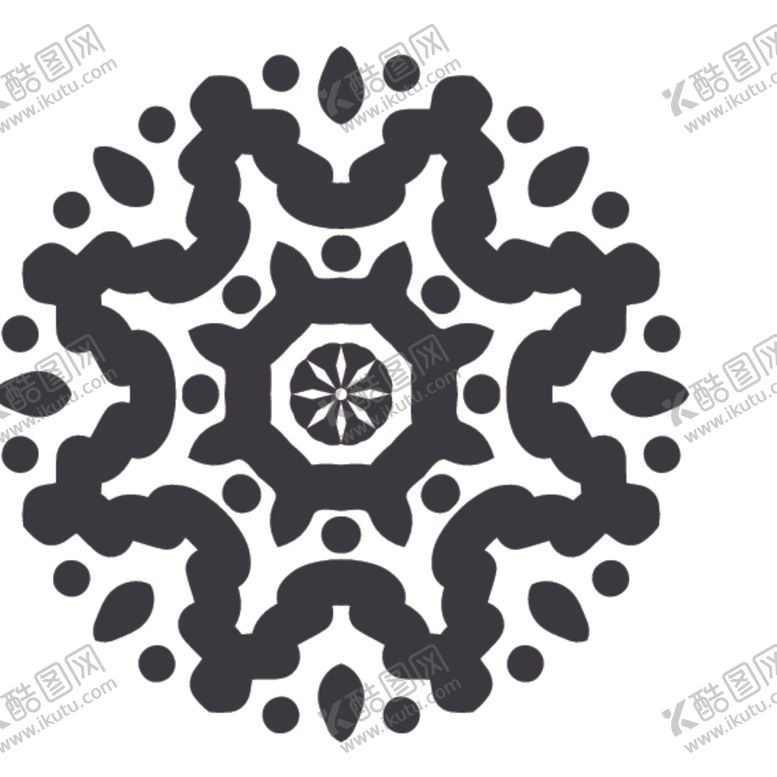 编号：43428707071408219817【酷图网】源文件下载-黑白简约花纹图案设计