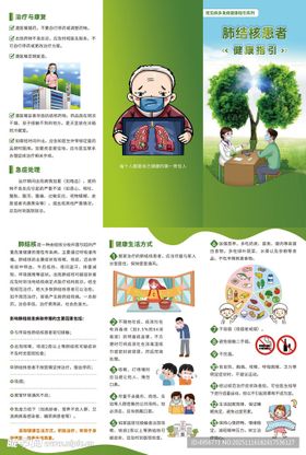 肺结核患者健康指引三折页