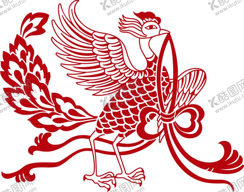 编号：31329602042118422494【酷图网】源文件下载-传统凤纹