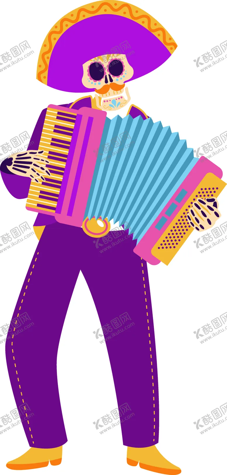 编号：80461802160038454267【酷图网】源文件下载-彩色骷髅高清图片