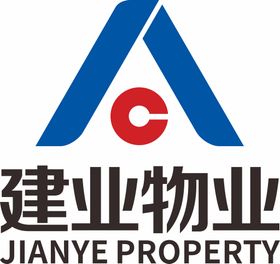 建业物业LOGO文化墙标识