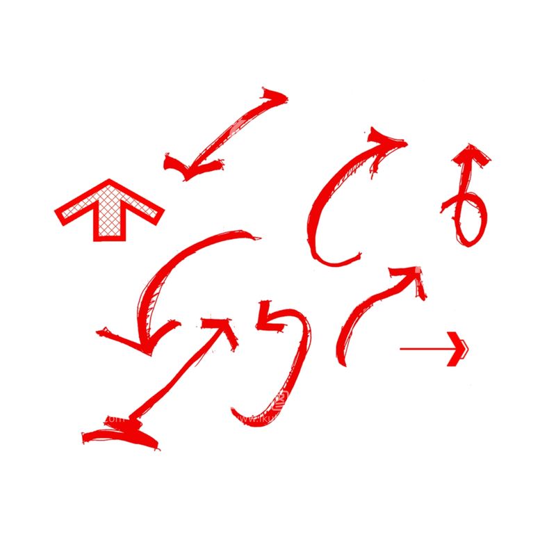 编号：17351112102313532312【酷图网】源文件下载-手绘箭头