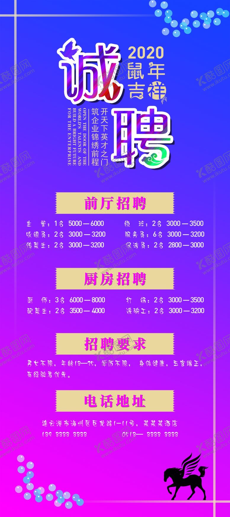 编号：27366309202019264724【酷图网】源文件下载-诚聘展架