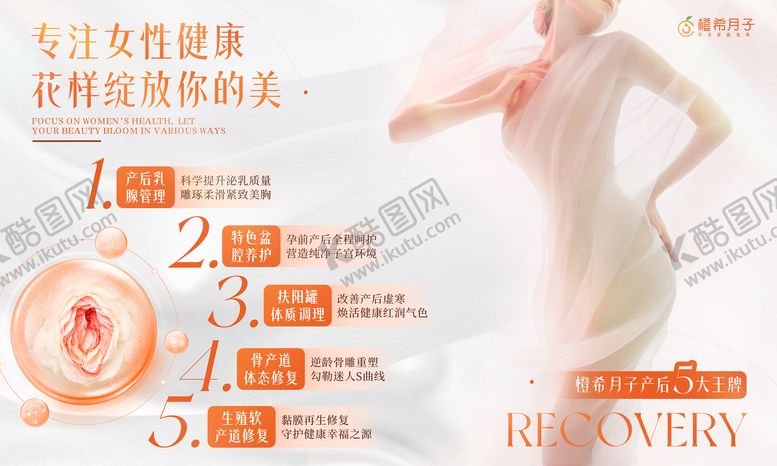 编号：20624912280117486114【酷图网】源文件下载-月子中心产康内容展示广告墙