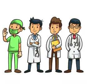 医生治病学卡通人物形象