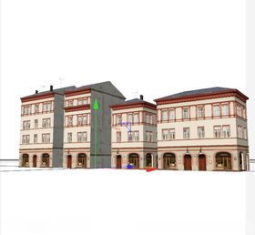 C4D模型建筑物