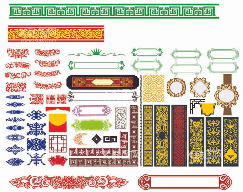 编号：89257412022045317988【酷图网】源文件下载-国风边框