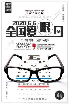爱护眼睛海报
