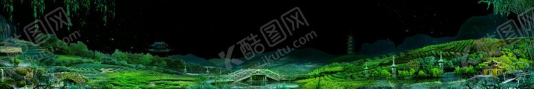 编号：94713609271550027793【酷图网】源文件下载-杭州茶园分层素材