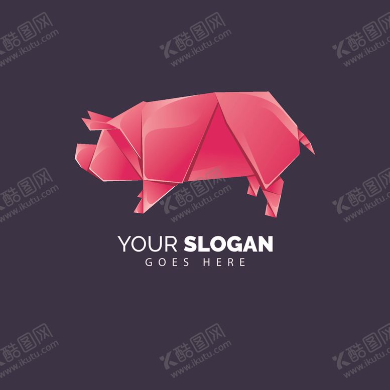 编号：41616710220502441953【酷图网】源文件下载-纸质粉色小猪