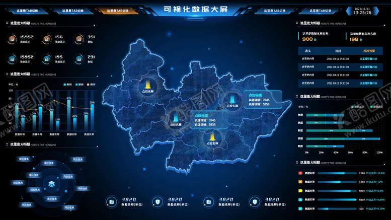 编号：31764811260238109642【酷图网】源文件下载-可视化数据大屏