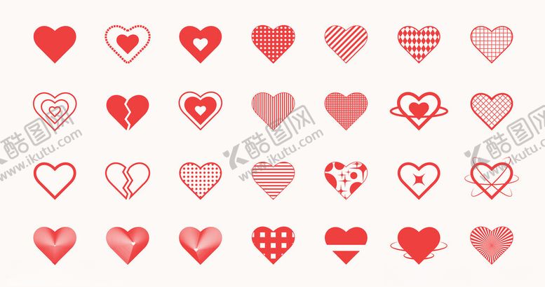 编号：78852911141411279066【酷图网】源文件下载-爱心图案