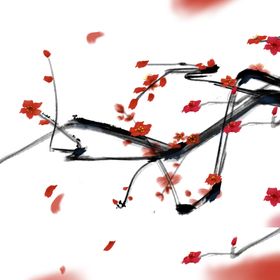 古代梅花装饰元素
