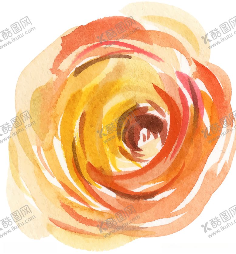 编号：38062809241114457286【酷图网】源文件下载-水彩创意花朵植物