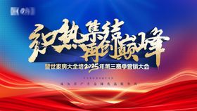 年会庆典开盘加推营销大会颁奖背景板