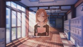 彩色动漫人物插画背景